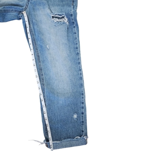 UO BDG high waist slim straight jeans light wash distressed size 27 - Picture 9 of 14